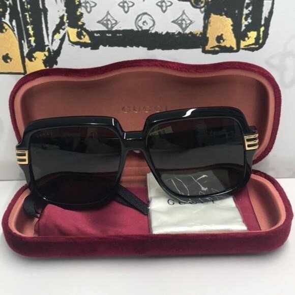 New Authentic Gucci Black Sunglasses for Men GG0979s 001 - Picture 10 of 13